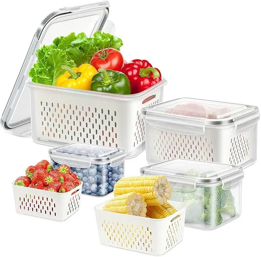 Refrigerator Storage Containers Boxes Pack of 4